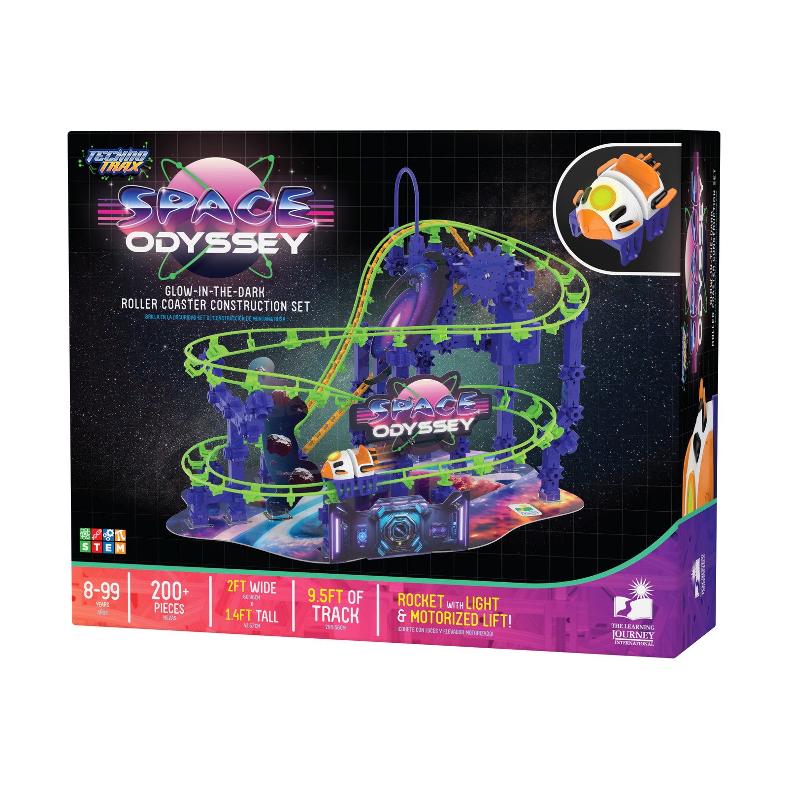 New – The Learning Journey Techno Trax – Space Odyssey: 200+ Pcs – Ages 8+