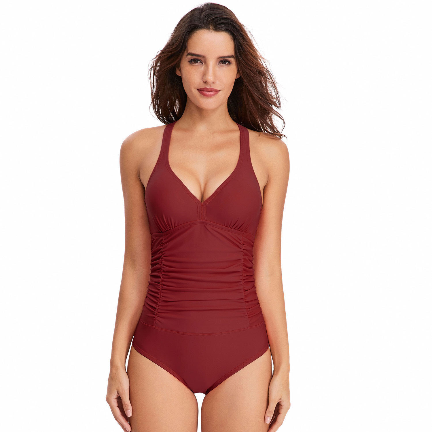 Sexy one-piece swimsuit, women’s swimsuit, belly covering swimsuit, one-piece