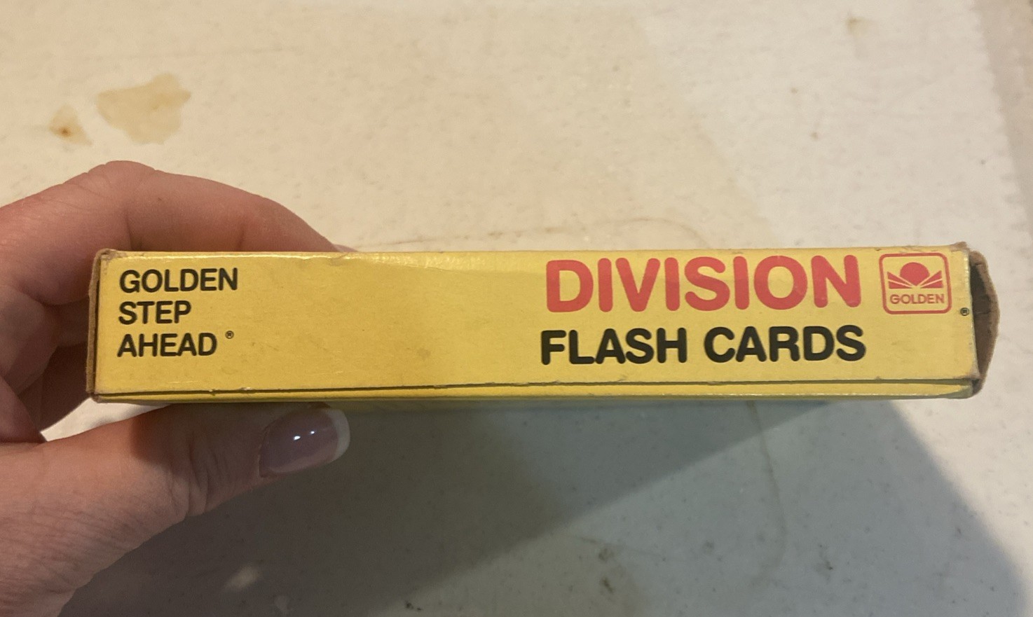 Old Stock Vintage 1984 Division Flash Cards Golden Step Ahead