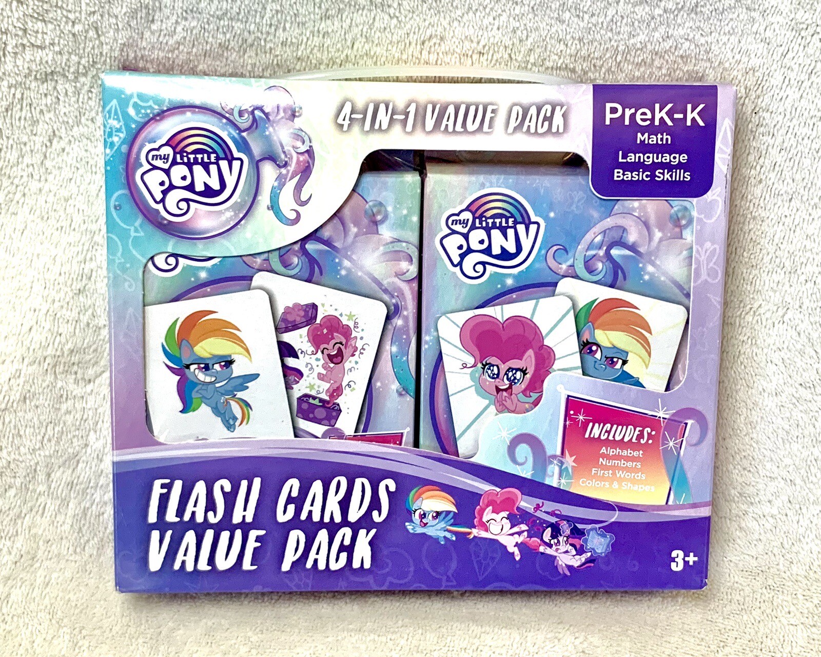 NEW My Little Pony 4-in-1 Educational Flash Cards Set, PreK-K Learning Materials