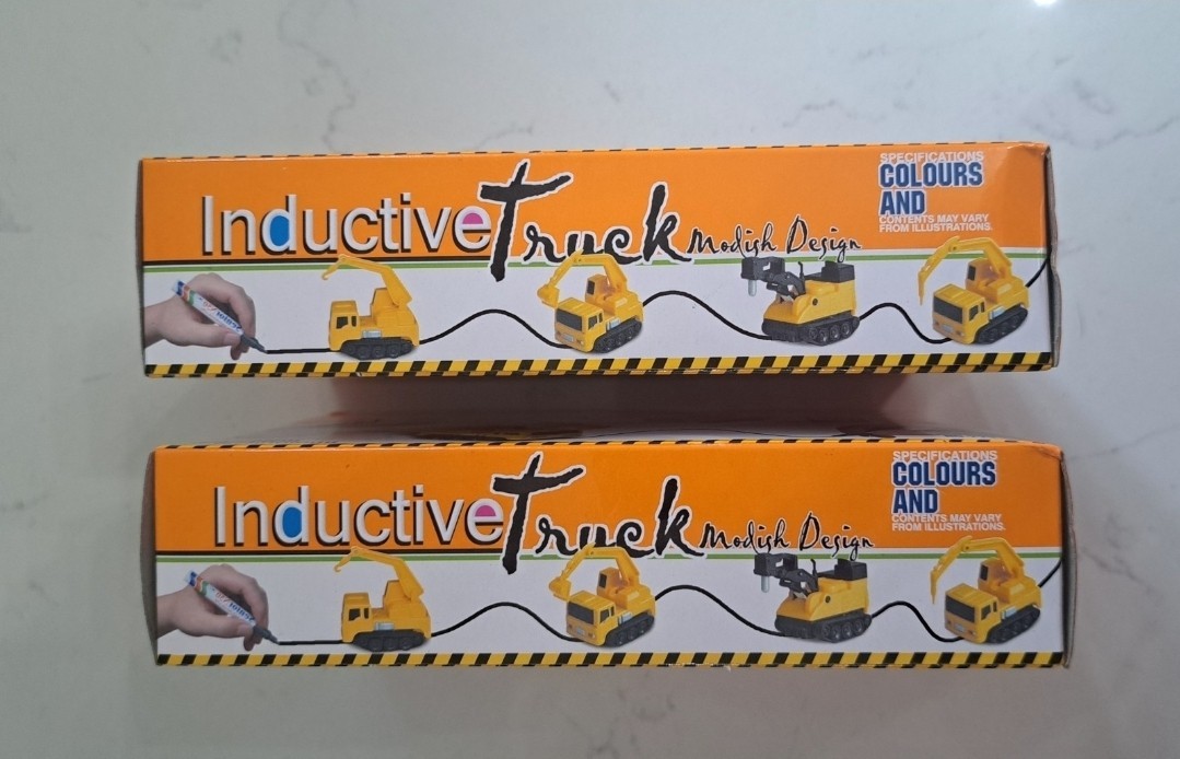2 LOT Inductive Truck by Modish Design “Will follow any drawn line” New NIB x2