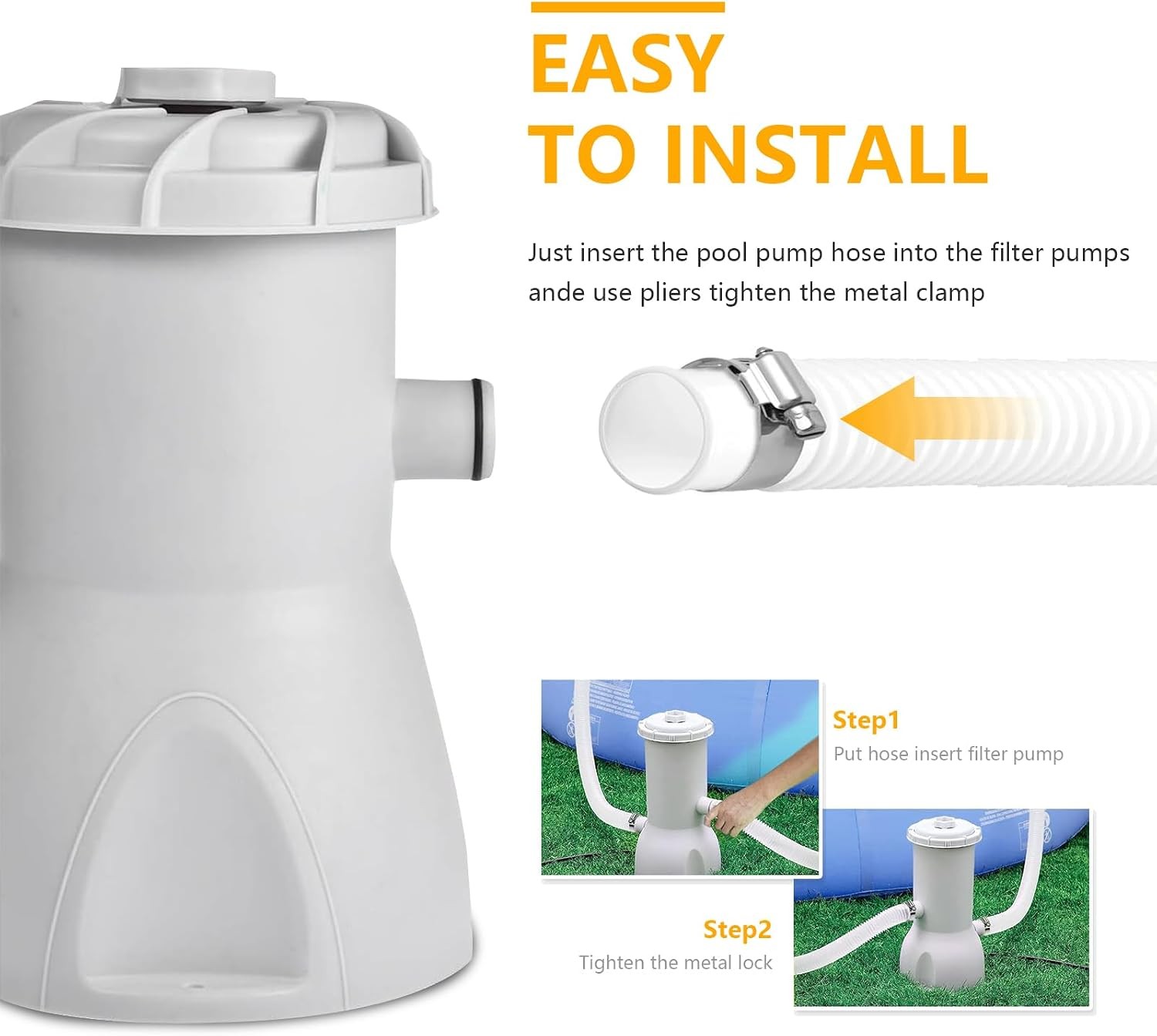 1-1/4-Inch Replacement Pool Hoses for Intex Coleman Bestways Above Ground Pools