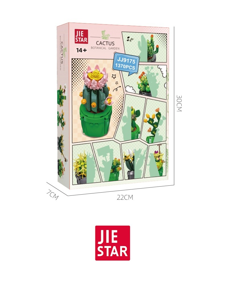 Cactus Potted Plant Set 9 Sets Building Blocks Creative Toy