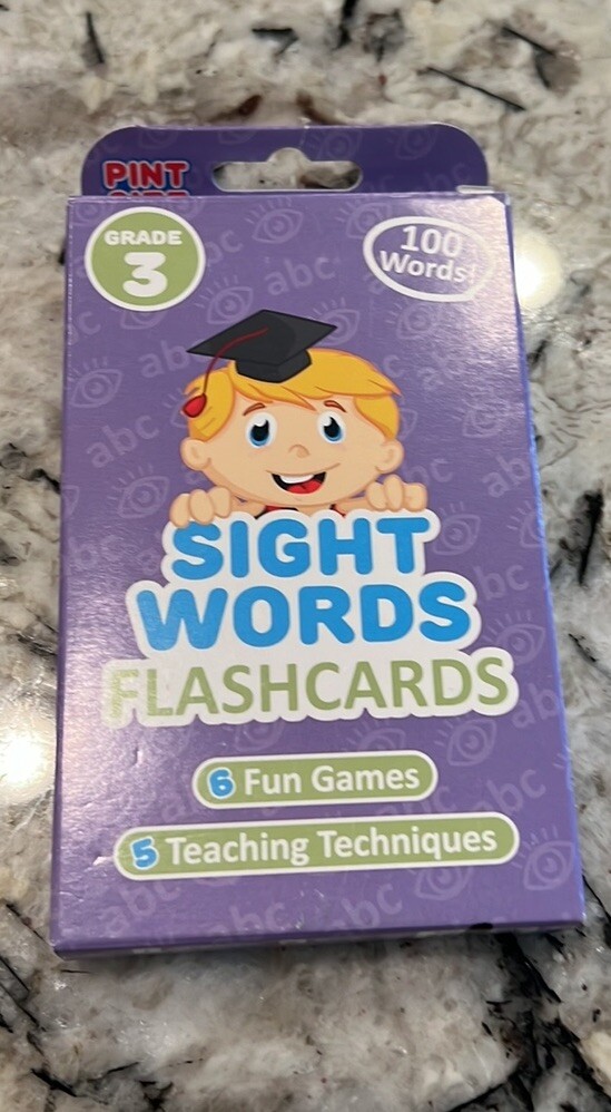 Pint Sized Scholars Pre-K and Kinder Sight Words Flashcards BUNDLE