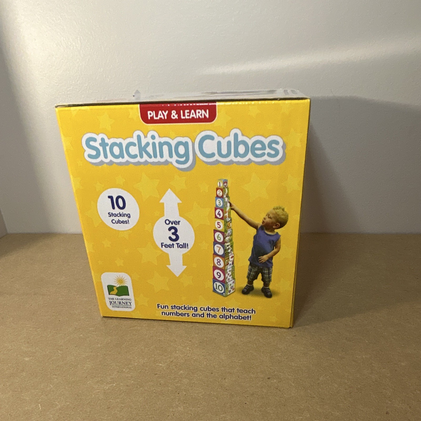 The Learning Journey Play & Learn Stacking Cubes, 10pc Multicolor Alphabet
