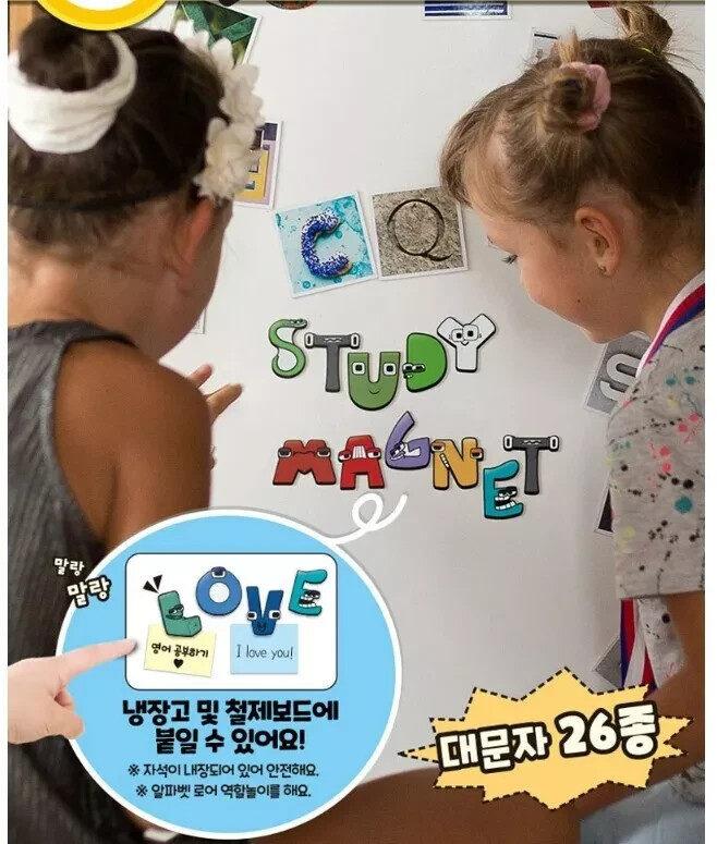 Alphabet Lore Academy Magnet Play Set Kids English Learning