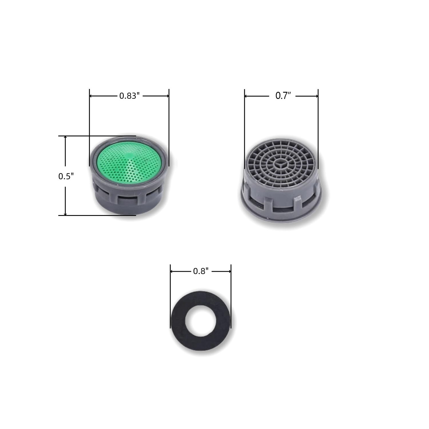 20 Pcs Faucet Aerator 2.2 GPM Insert Faucet Aerators Replacement Parts for Bath