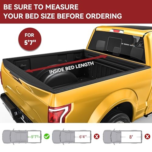 YITAMOTOR SOFT TRI-FOLD TRUCK BED TONNEAU COVER DODGE RAM 1500 CETC-2009 – BLACK