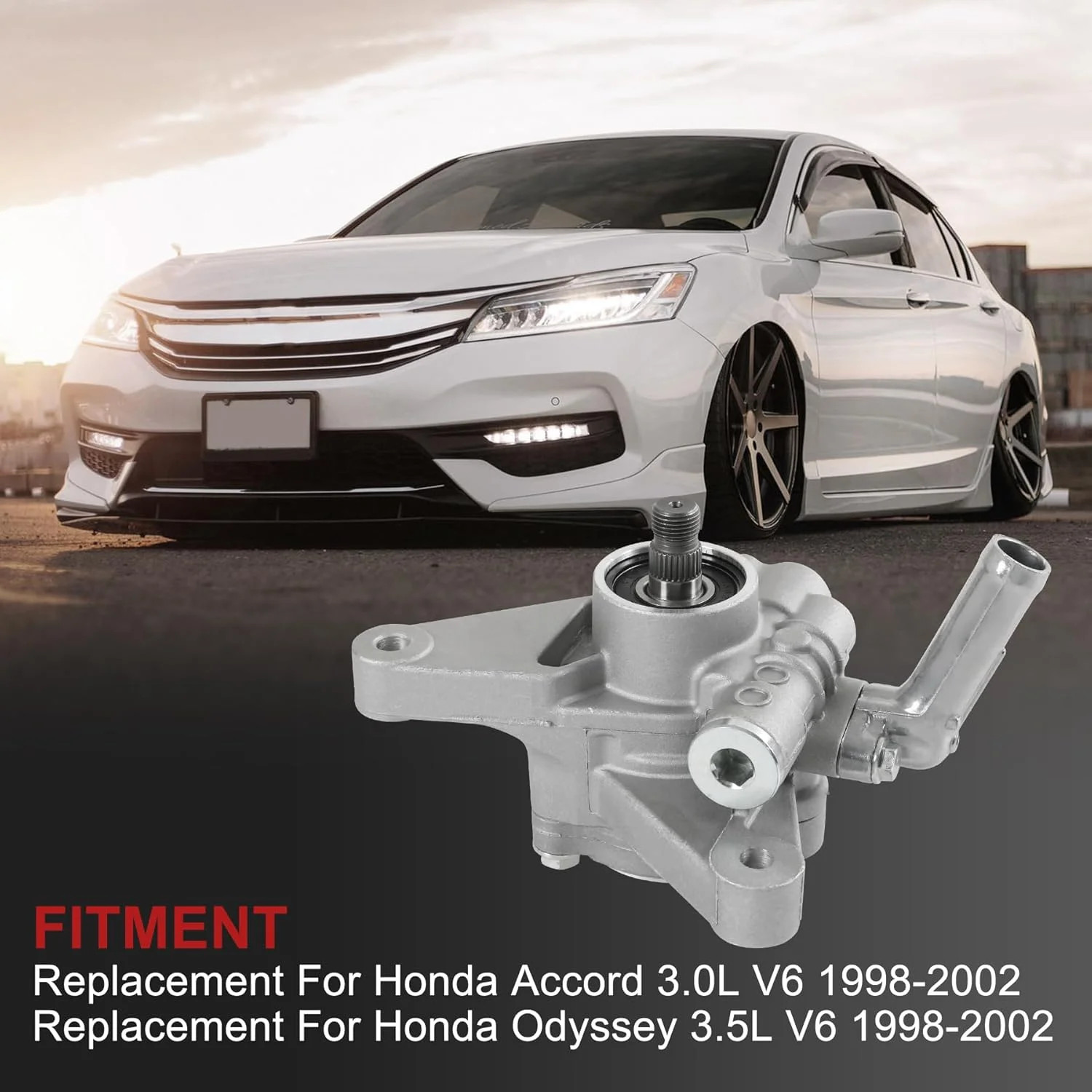 Power Steering Pump Replacement For Honda Accord Odyssey 1998-2002 3.0L 3.5L V6