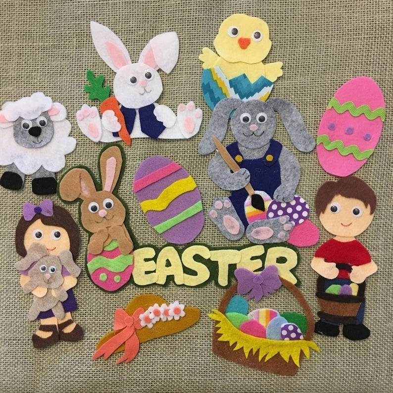 Easter Fun Felt Set | Springtime Play for Felt Boards
