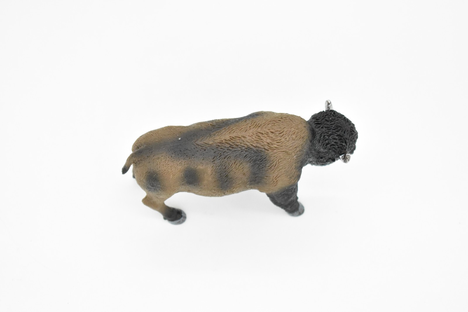 Buffalo, Bison, American, Realistic Plastic Reproduction, Hand Painted Toy 4.5″