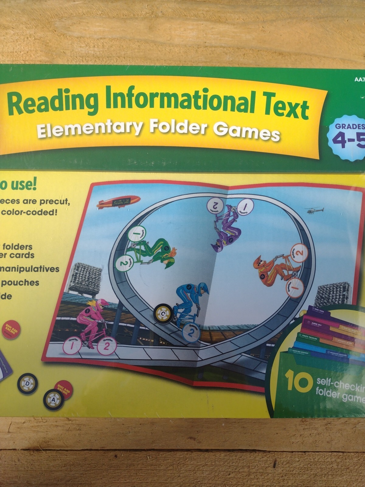 Lakeshore Reading Informational Text Elementary Folder Games Grades 4-5 NIB