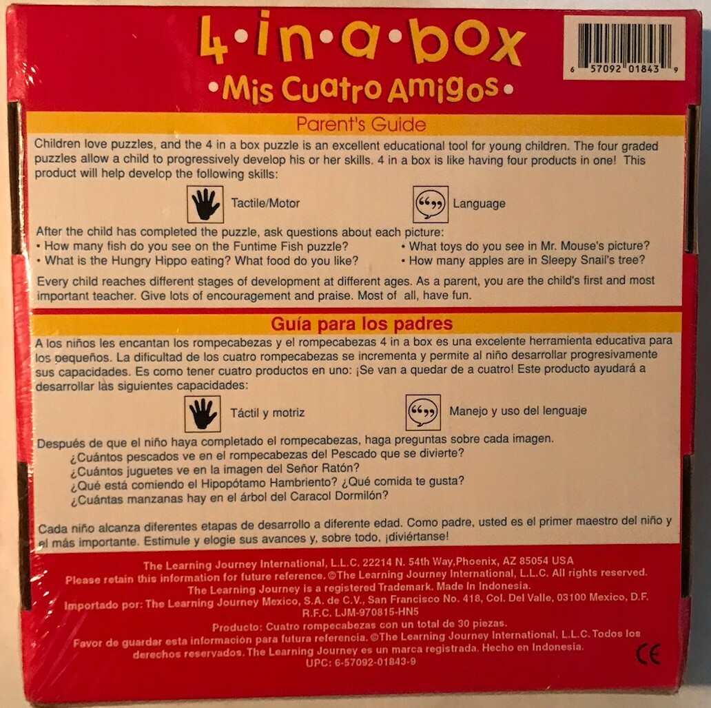 4~In~a~Box ~ “Mis Cuatro Amigos” ~ The Learning Journey ~ Brand New ~ Sealed