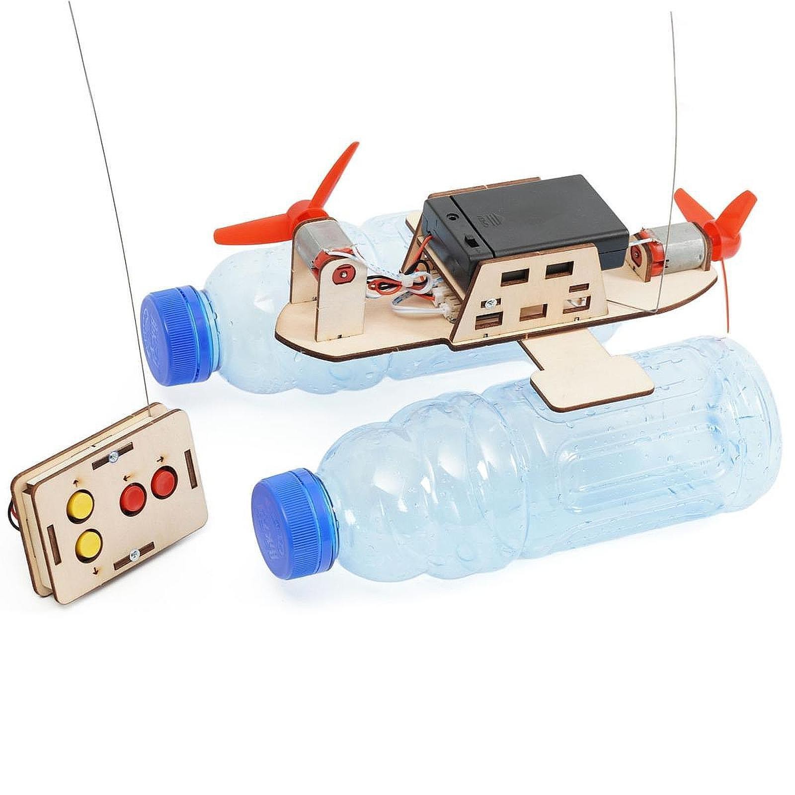 DIY Manual RC Boat Assembly Ship Model Kit Educational Science Experiment Kit