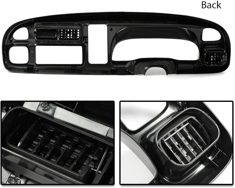 PIT66 Dash Board Bezel Cover Compatible with 1998 1999 2000 2001 2002 Dodge Ram