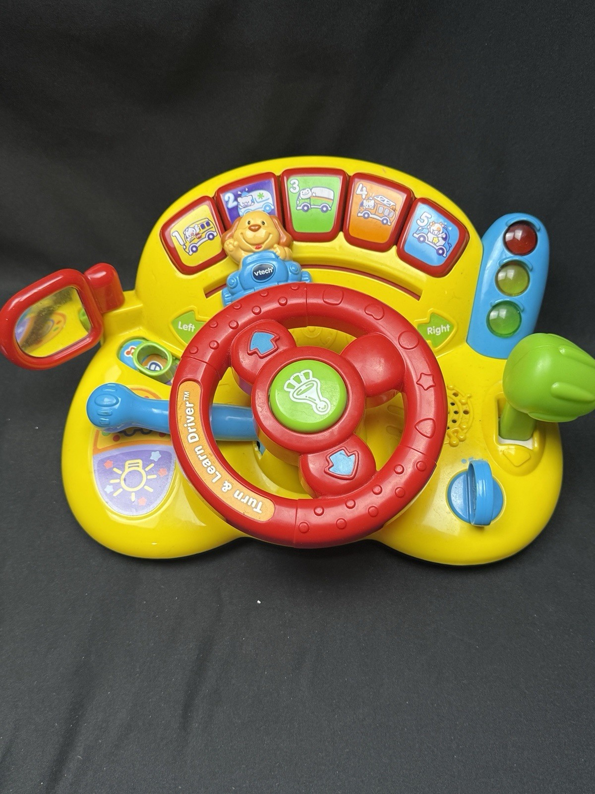 VTech Turn & Learn Driver Interactive Red and Yellow Dashboard Numbers Sings Toy