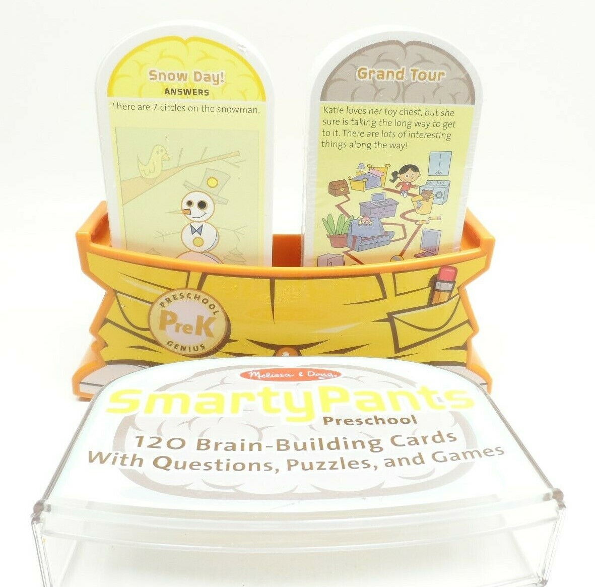 Melissa And Doug Smarty Pants Preschool PreK 120 Brain Building Cards In Case