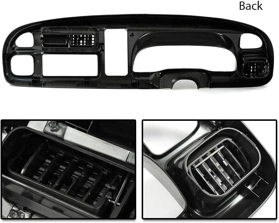 PIT66 Dash Board Bezel Cover Compatible with 1998 1999 2000 2001 2002 Dodge Ram