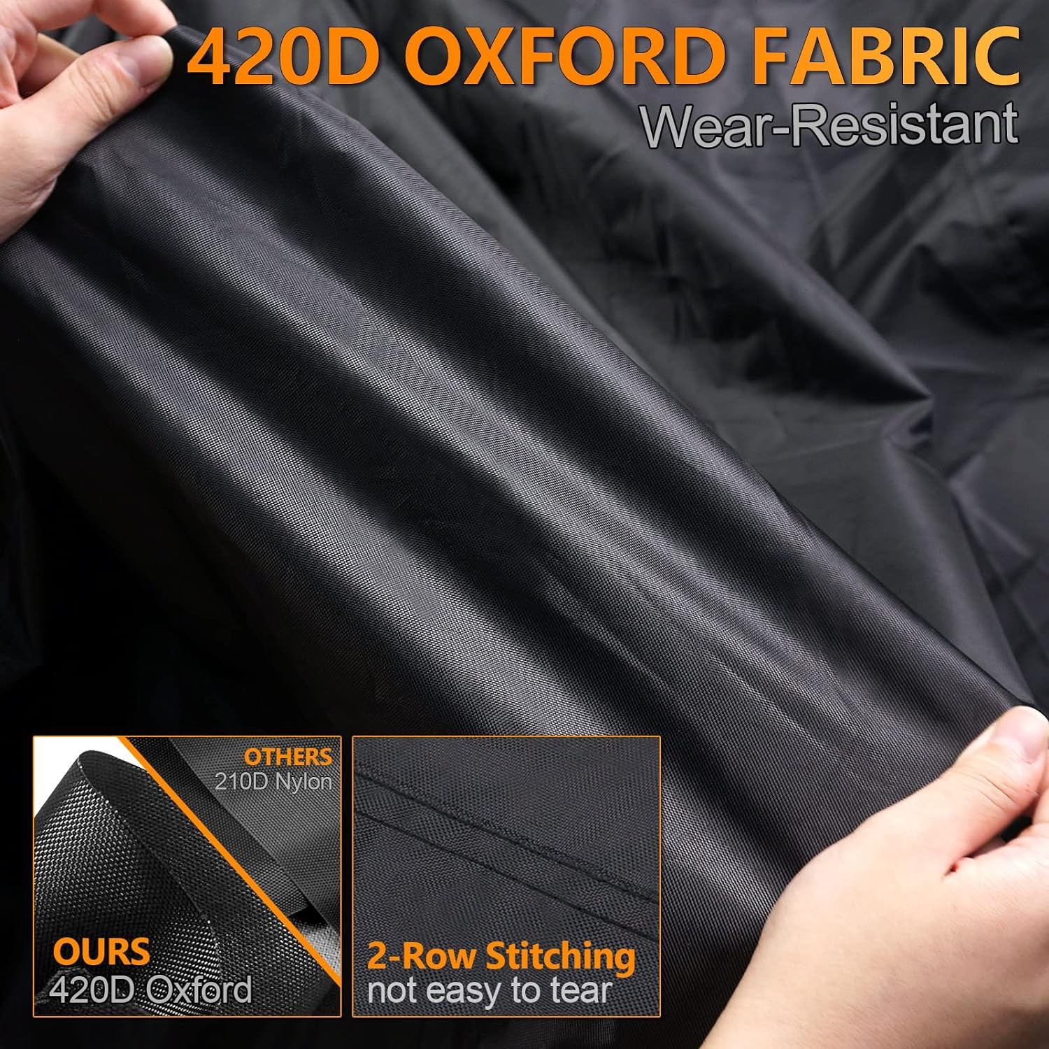 Waterproof 420D Outdoor Storage Cover Compatible with Polaris RZR Ranger Command