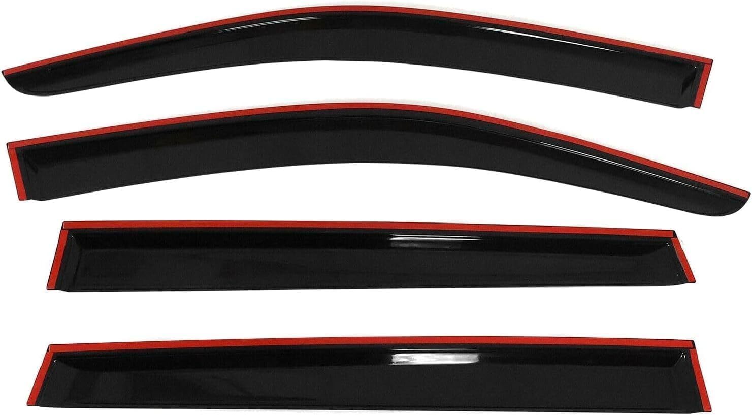 Tape-On Side Rain Guards Suitable for 2021-2024 Volkswagen Taos, Vent Window