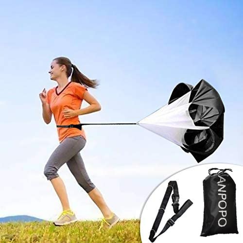 Resistance Speed Chute Bfsmile 56 Inch Running Parachute with Bag