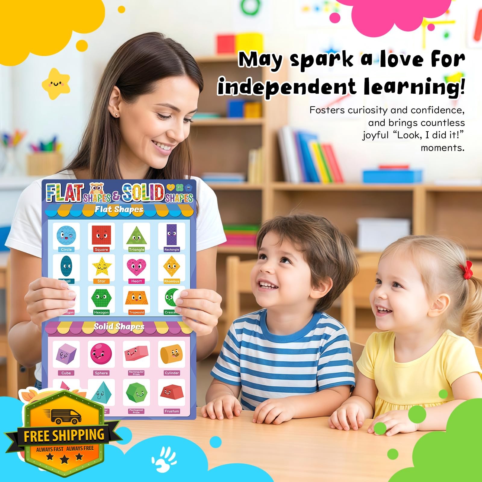 slapaflife 16 Learning Posters Toddlers 1-3