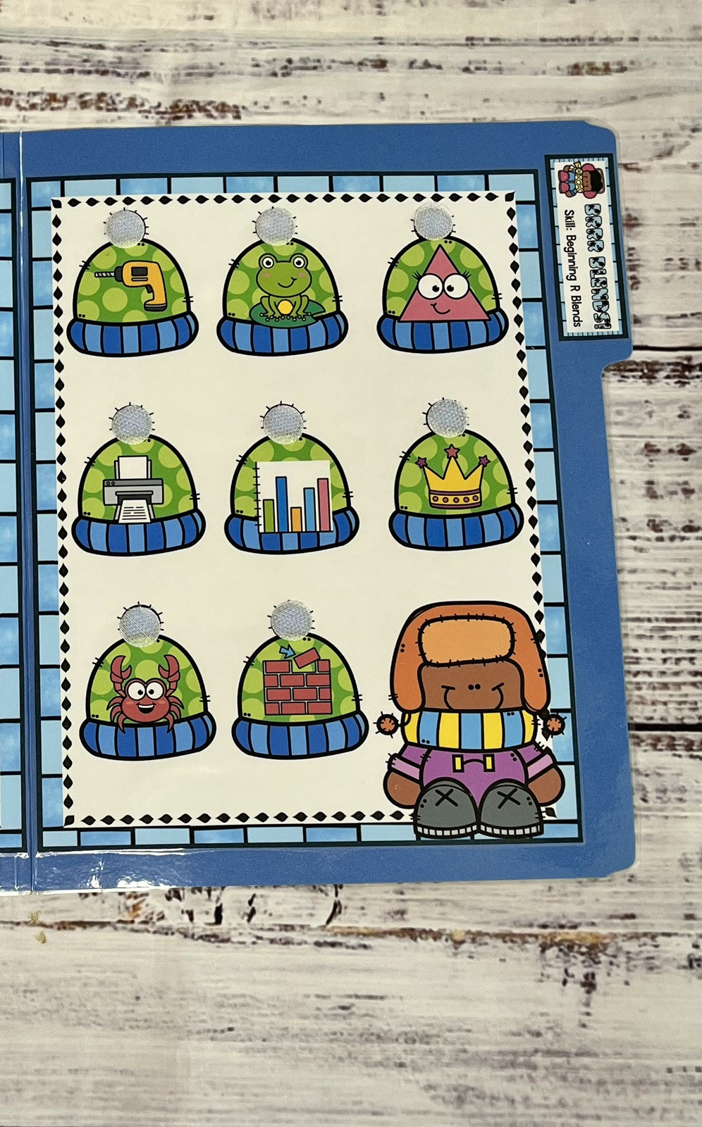 Brrr Blends Beginning R File Folder Game Phonics First Grade Literacy Center