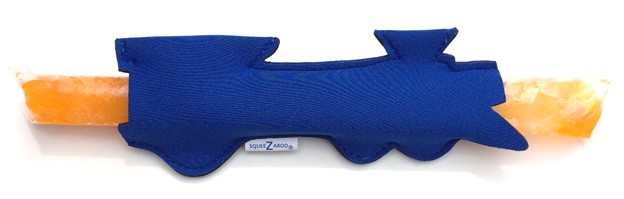 SqueeZaroo TRAIN Neoprene Freezer Pop/Ice Pop Sleeve yogurt holder unique new