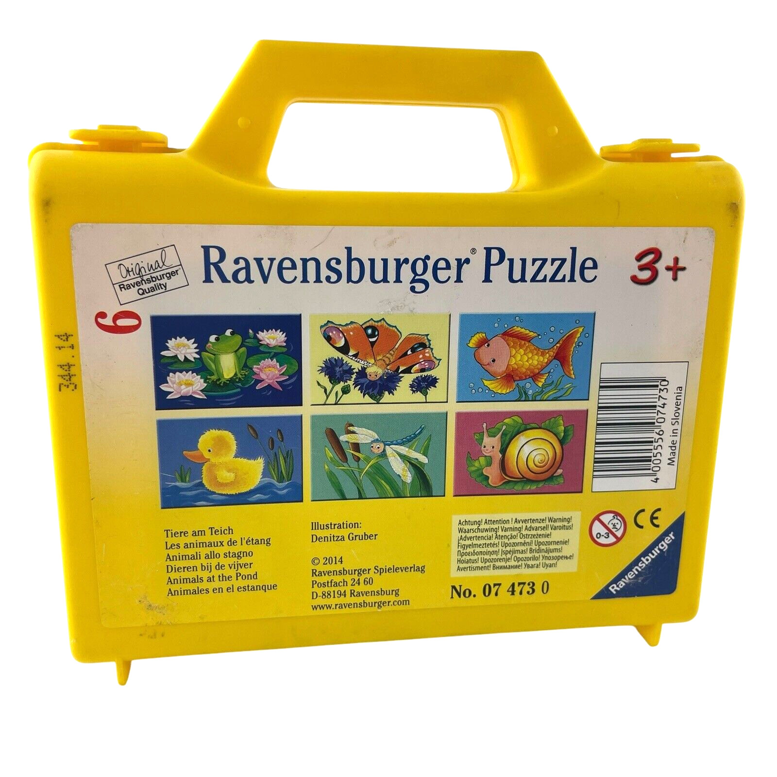 Ravensburger Block Puzzle Animals 6 Sided Childrens Duck Frog Fish Butterfly
