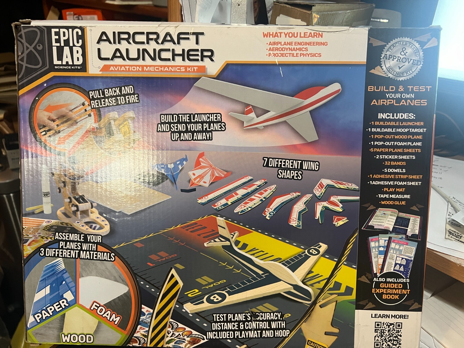 AIRCRAFT LAUNCHER—AVIATION MECHANICS KIT—-EPIC LABS—-SCIENCE KIT