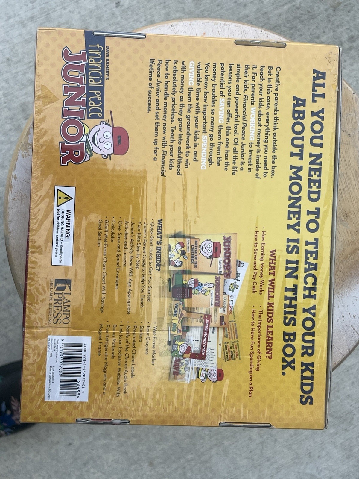 Dave Ramsey Financial Peace Junior Educational Kit Finance Ages 3-12 Yellow