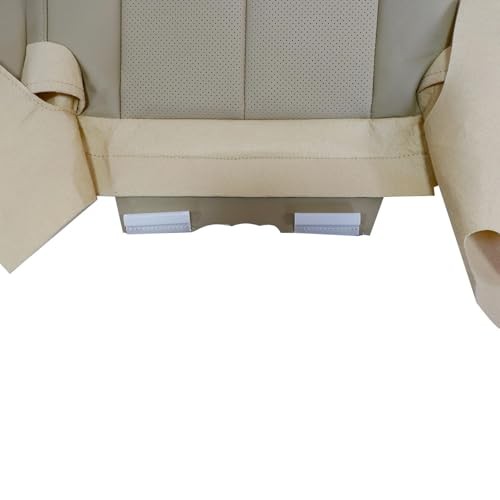 FZJDSD Tan Driver & Passenger Bottom Perforated Microfiber Leather Microfiber