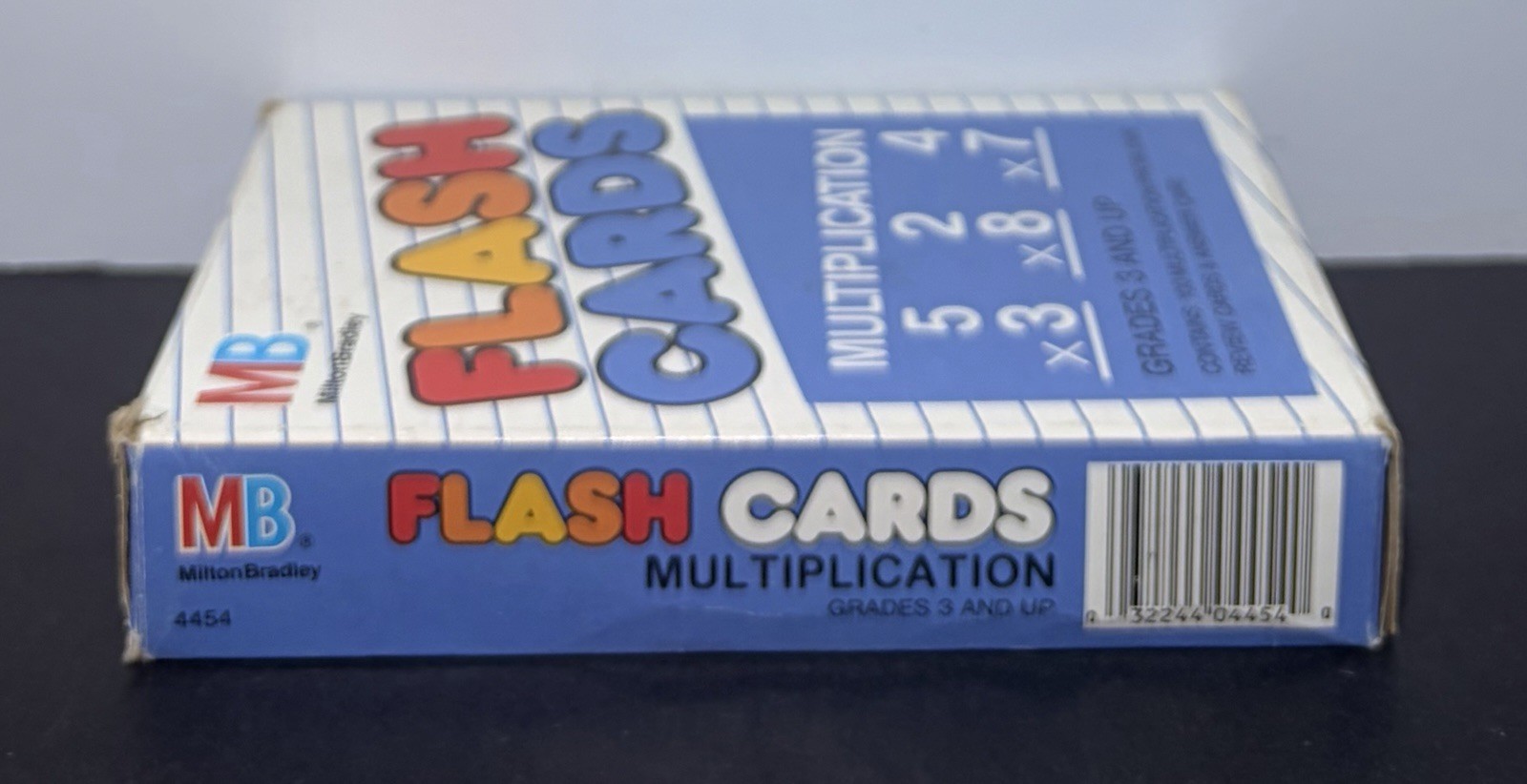 Vintage 1987 Milton Bradley Multiplication Cards Classic Educational Learning