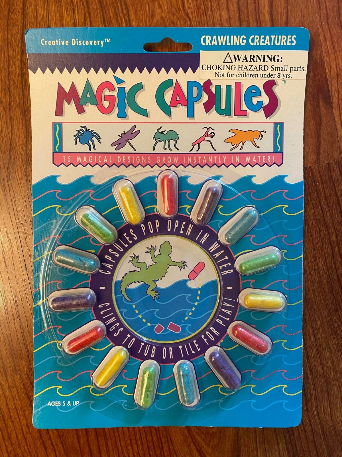 Pack of 15 Crawling Creatures Magic Grow Capsules – 1995 Creative Discovery
