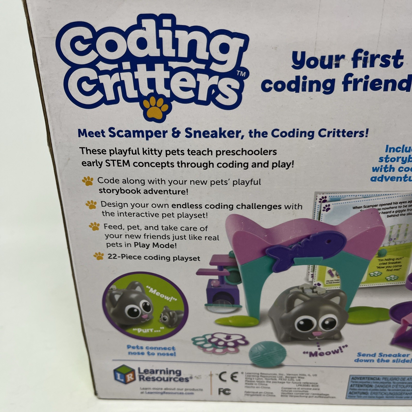 Learning Resources Coding Critters~Scamper & Sneaker New Sealed Box