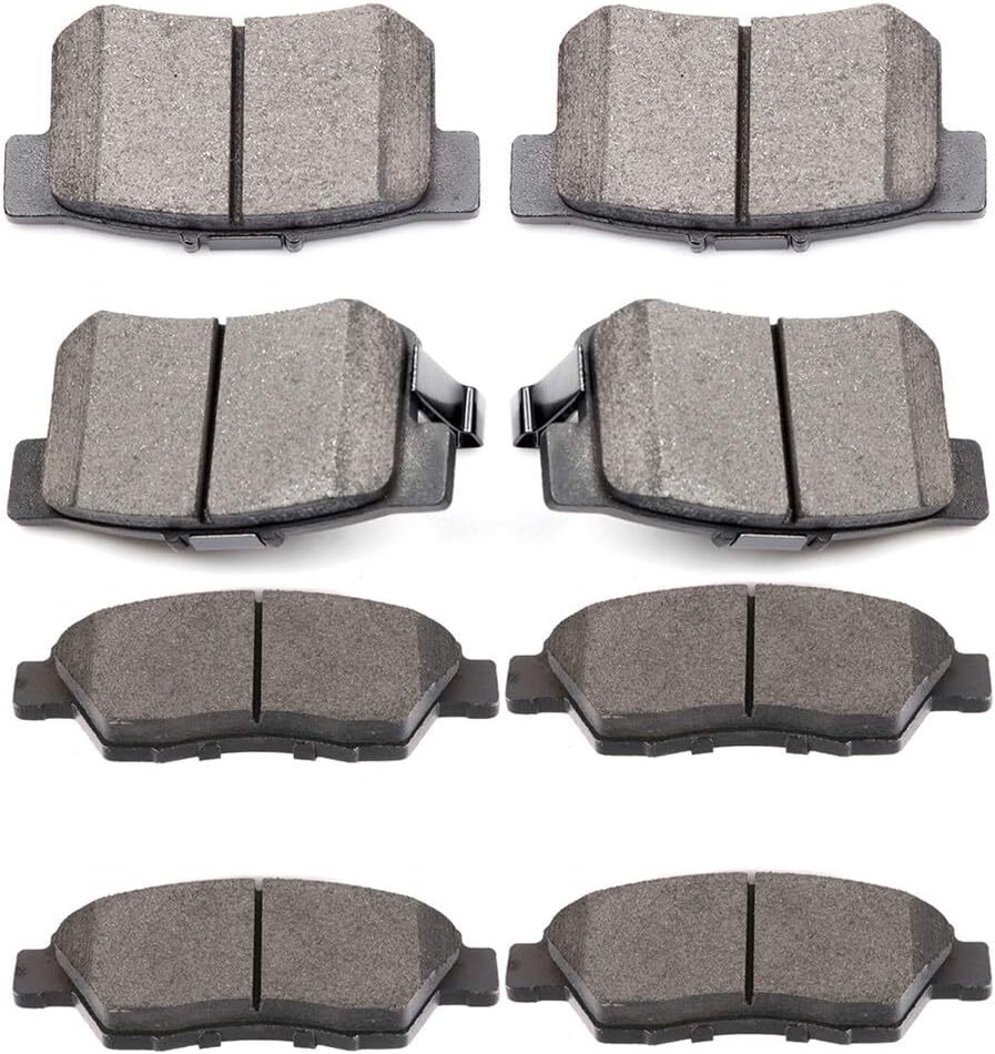 cciyu D621 D537 Front Rear Ceramic Brake Pads Kits 8pcs fit For 2009-2011 For