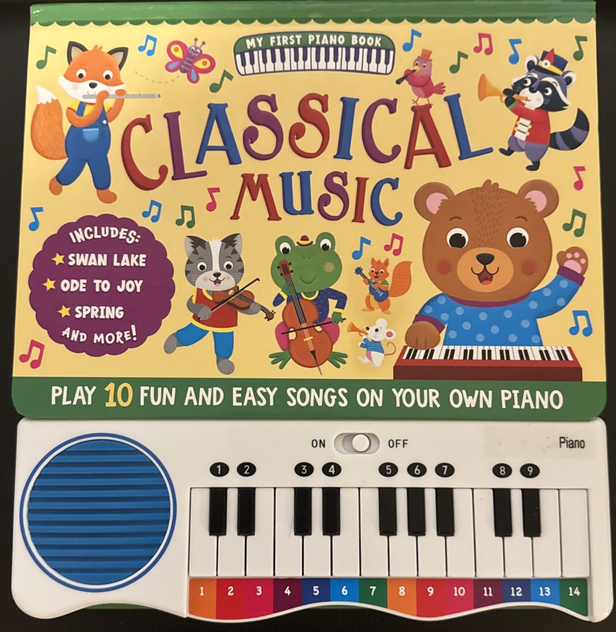 Kidsbooks Children’s Classic Songs Piano Book Interactive Musical Toy New