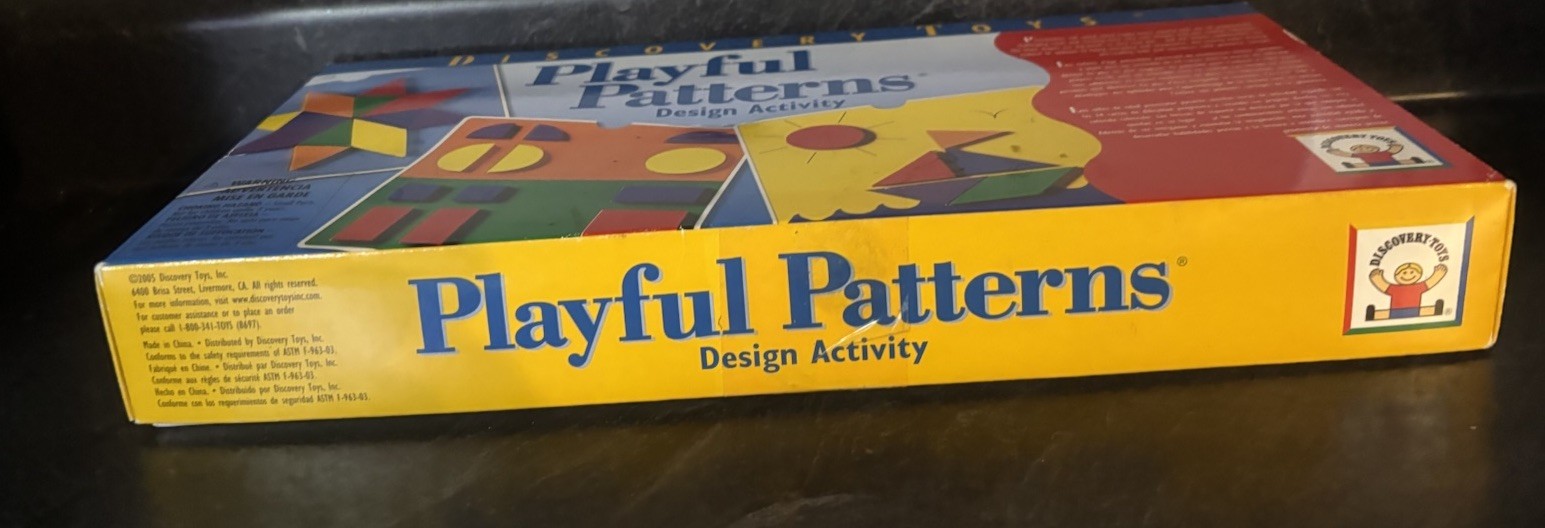 DISCOVERY TOYS design activity PLAYFUL PATTERNS Complete