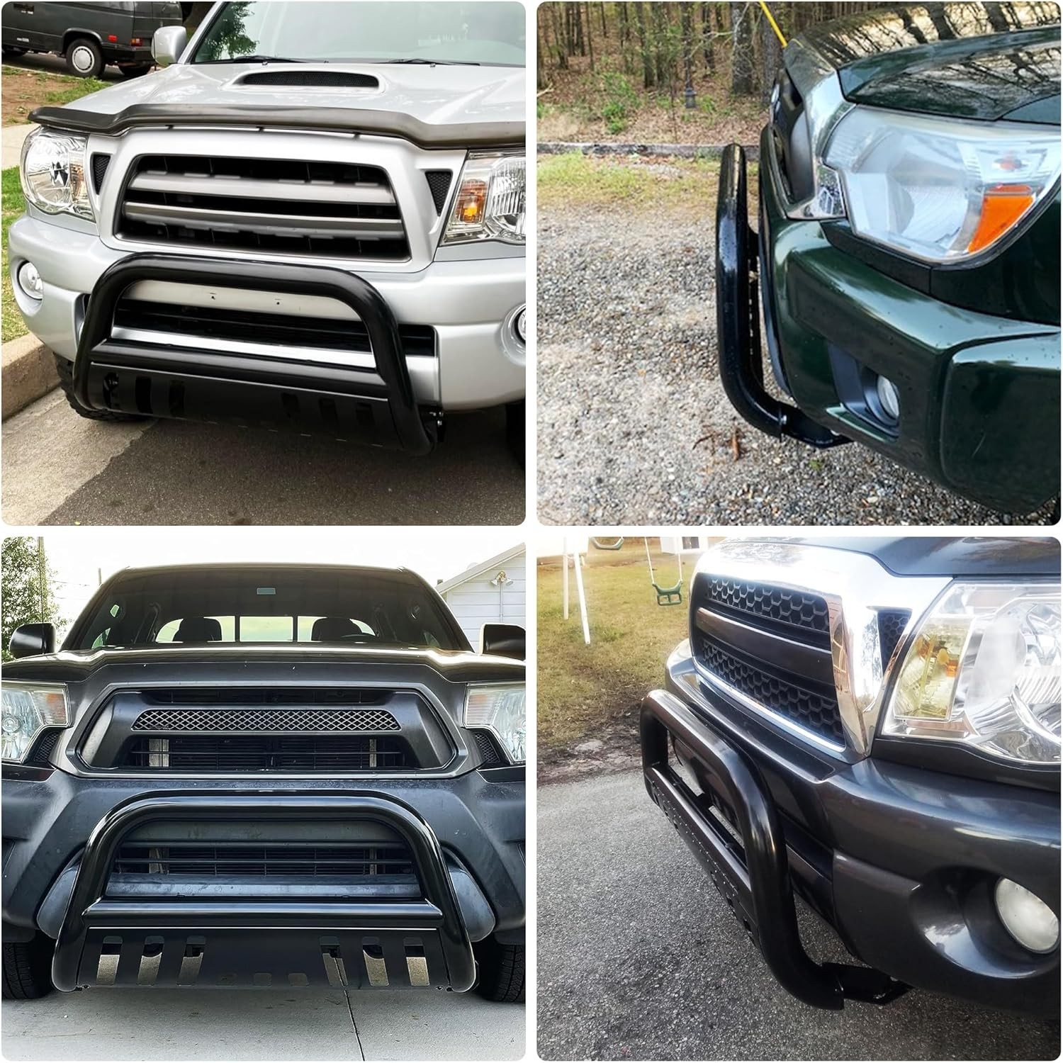 Bull Bar Compatible with 2005-2015 Toyota Tacoma, 3″ Tubing Brush Guard Pickup T