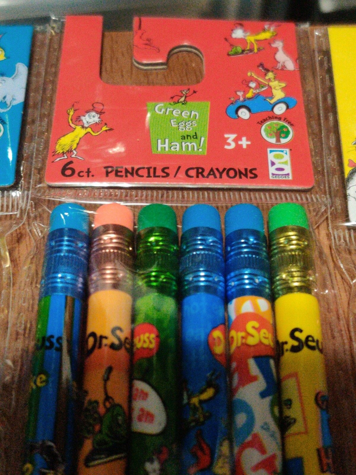 Mixed Lot Of 4 Dr. Seuss Pencil Packs!
