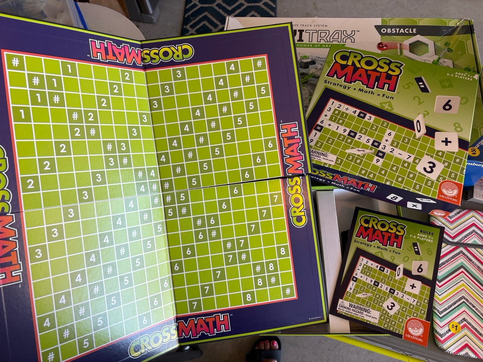 Mind Ware Cross Math Board Game Educational Kids Learning And Fun