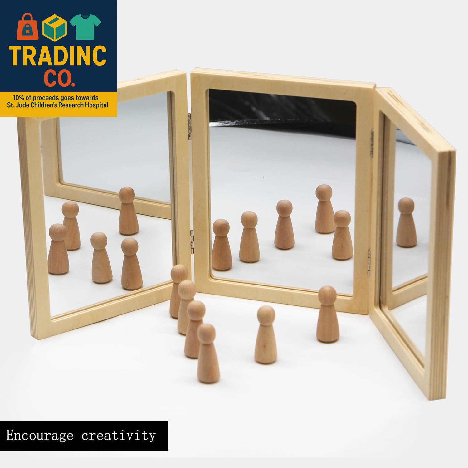 Montessori & Reggio Inspired Children Mirror, Preschool Classroom Essential, 3 P