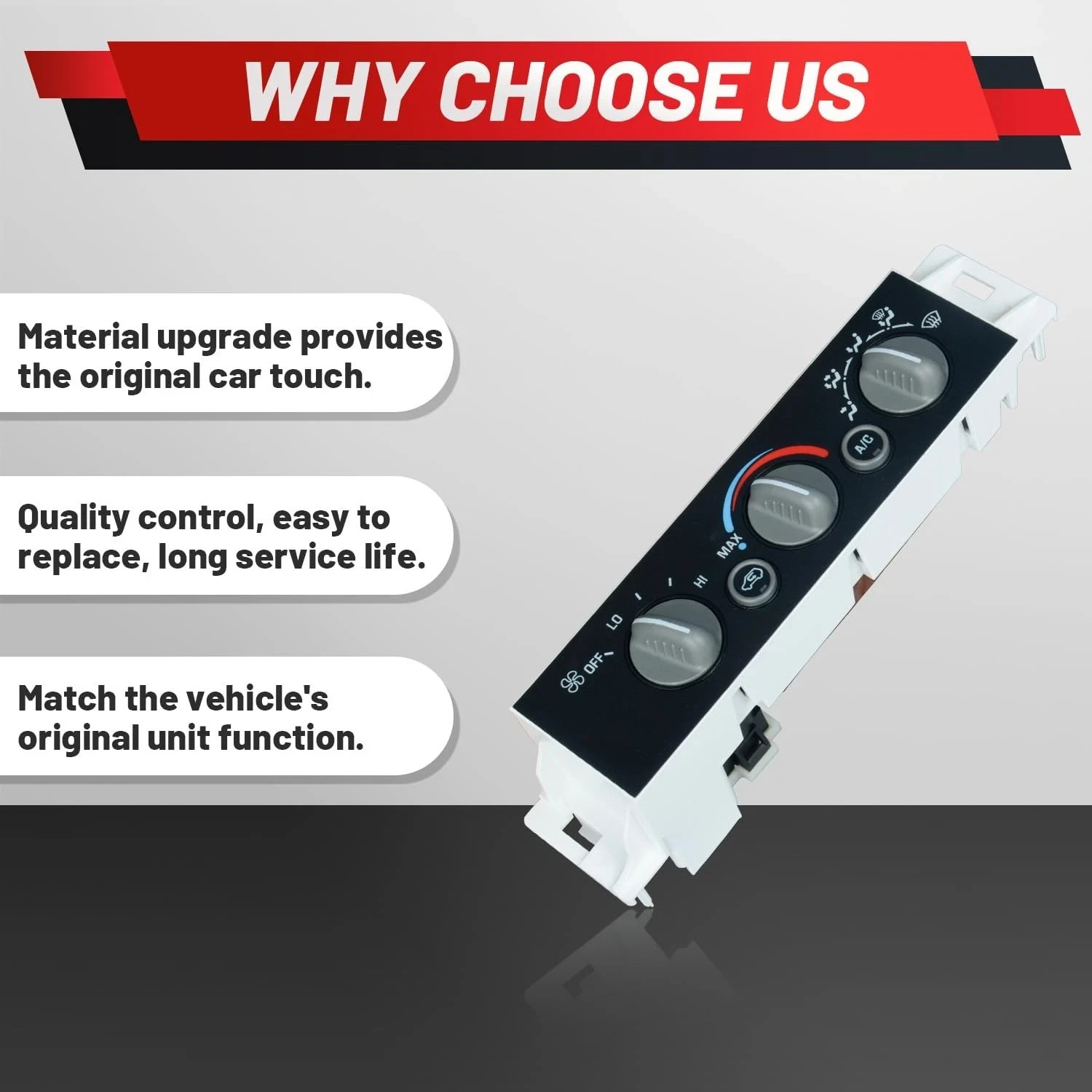Upgraded AC Heater Climate Control Module Compatible with Chevrolet GMC C1500…
