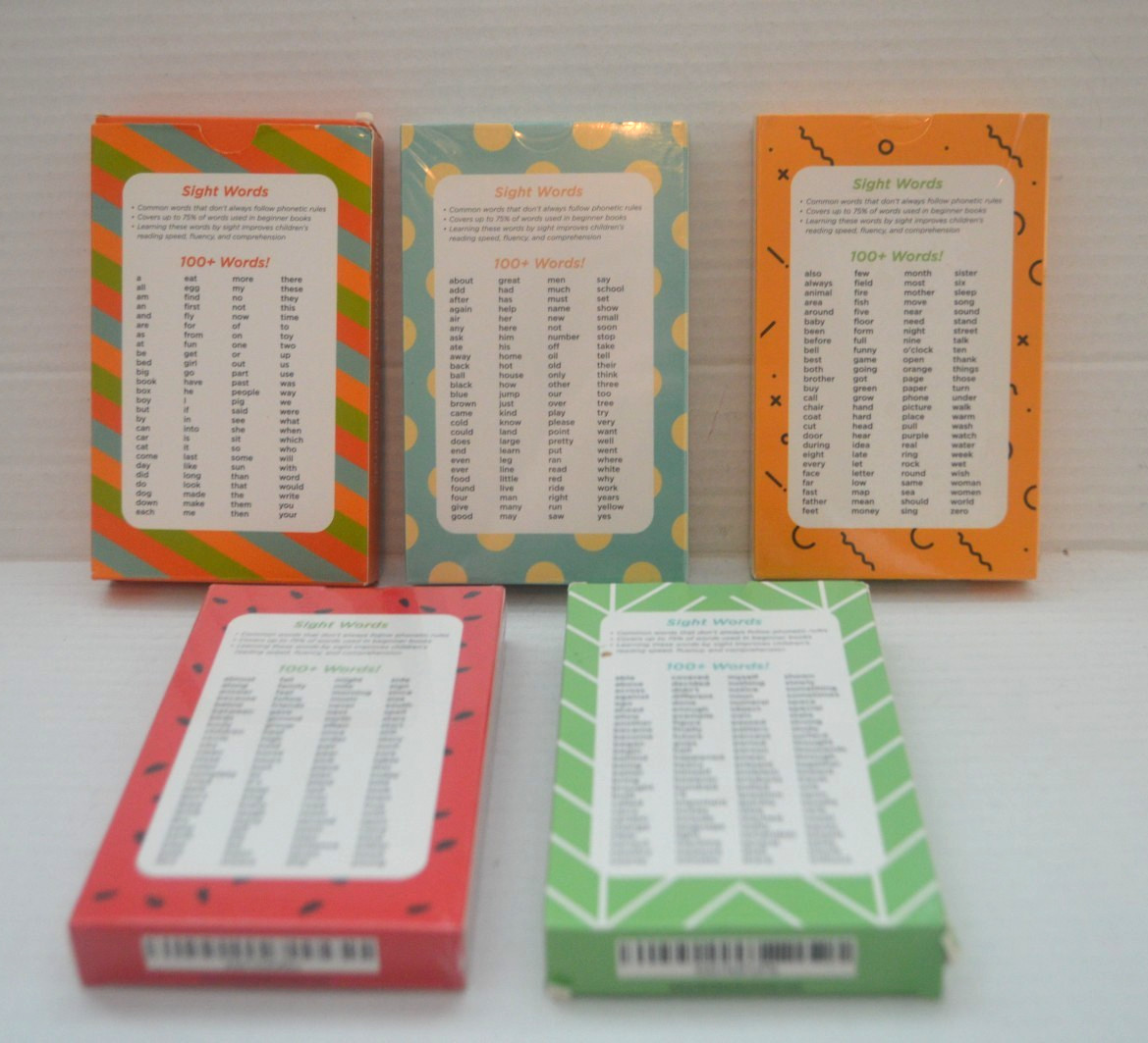 Think Tank Scholar Sight Word Flash Cards Pre-K to Grade 3