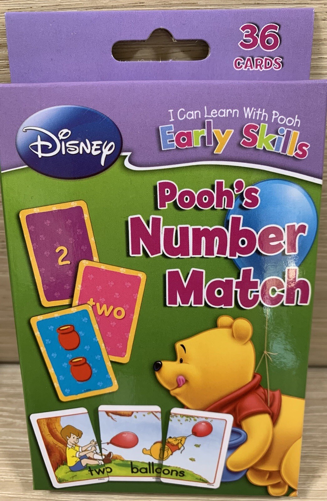 Disney I Can Learn With Pooh Flash Cards, Numbers Match and Colors and Shapes