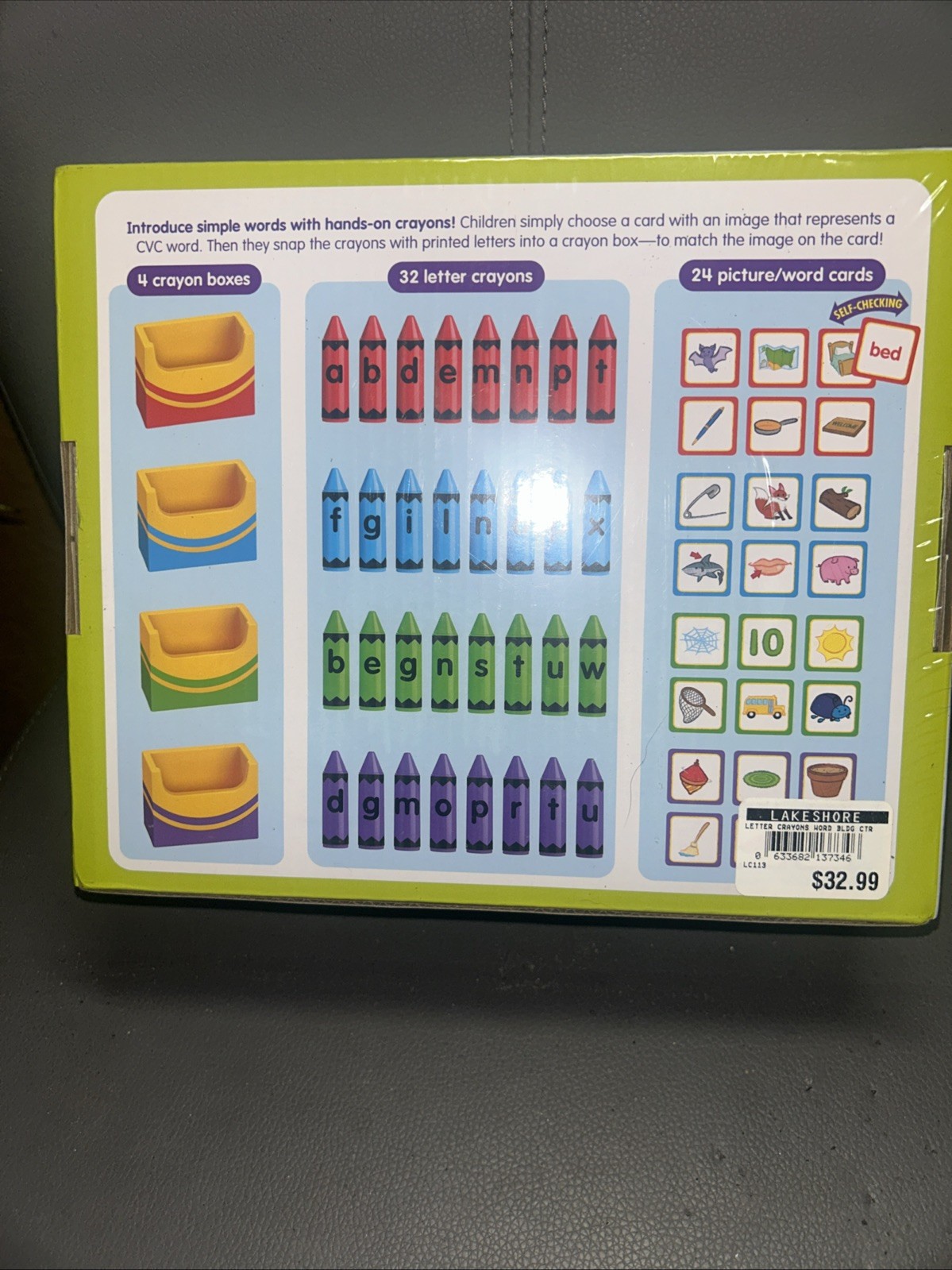 Letter Crayons Word Building Center For Ages, Three And Up By Lakeshore Learning