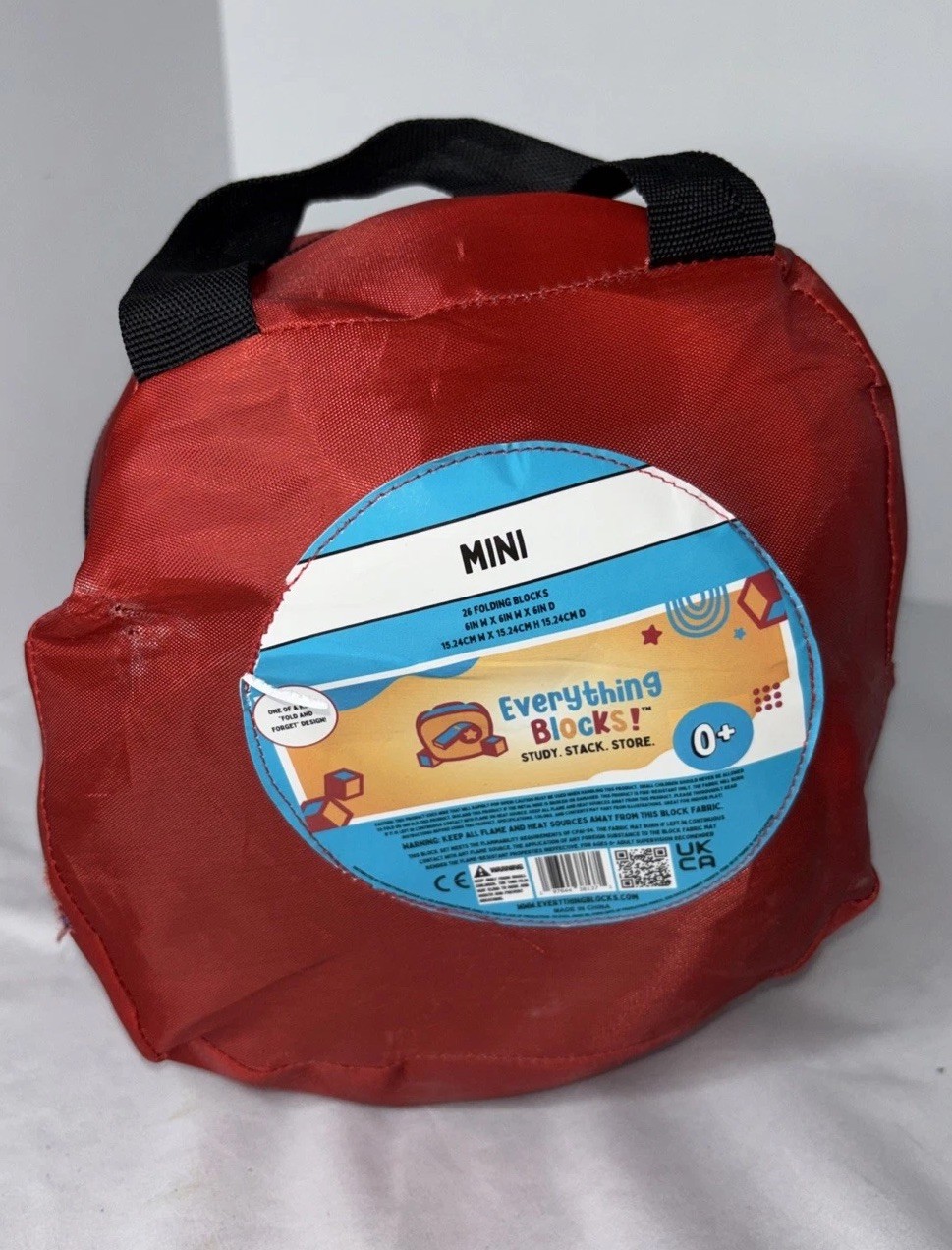 Everything Mini Fold And Forget Design Blocks 26 With Carry Bag Learning Toy