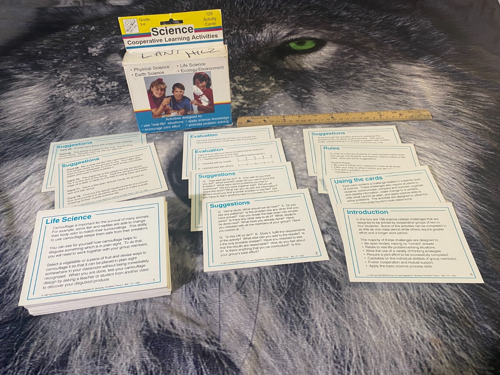 Vintage Science Cooperative Learning Activities Cards