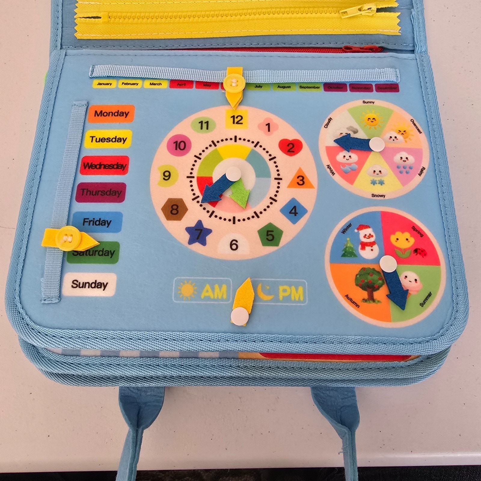 Dessa Lifestyle Busy Board Learning Motor Skills Dinosaur Blue 3+ New