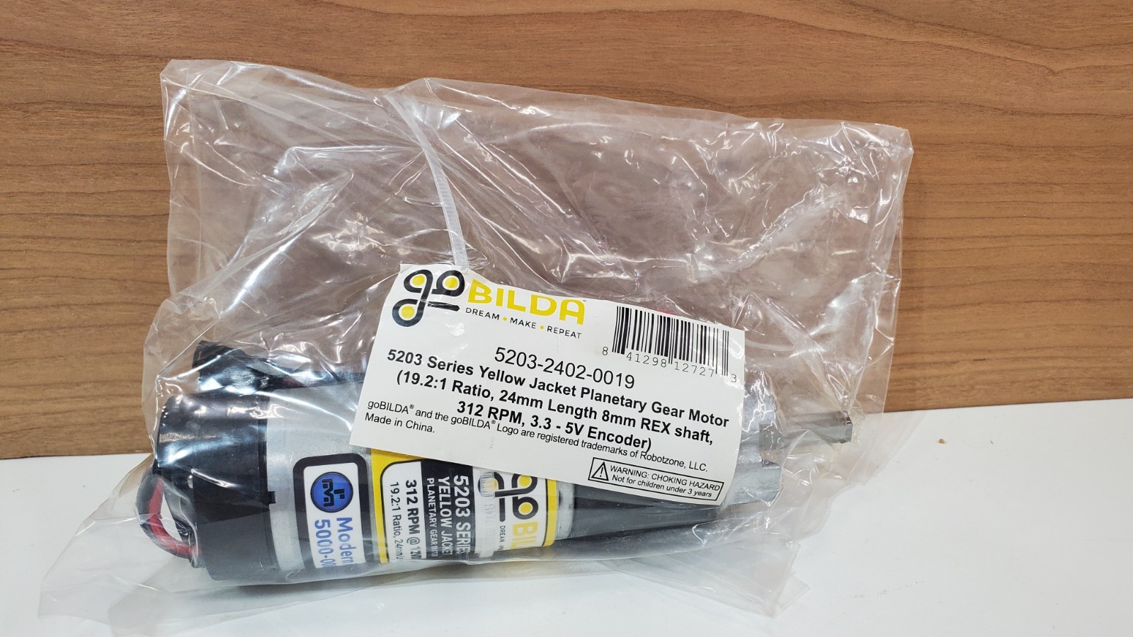 goBUILDA Yellow Jacket Planetary Gear Motor 24mm 8mm Rex NEW